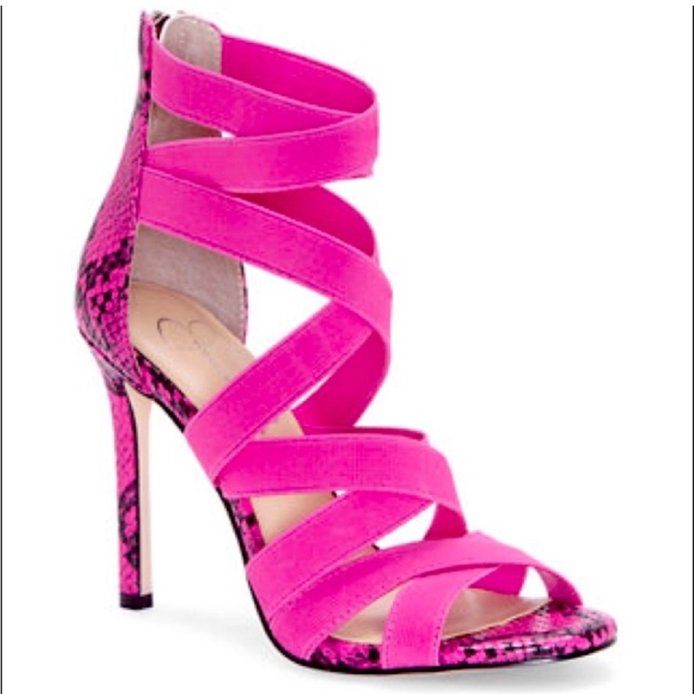 Jessica Simpson Pink
Jyra Strappy Snakeskin Heels